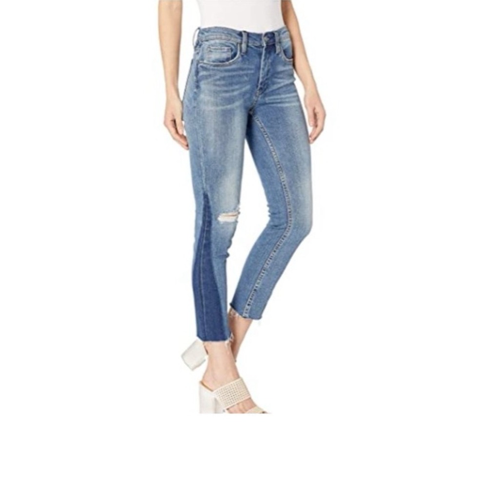 BLANKNYC Blue‎ The Madison Crop Distressed Jeans Trendy | 26